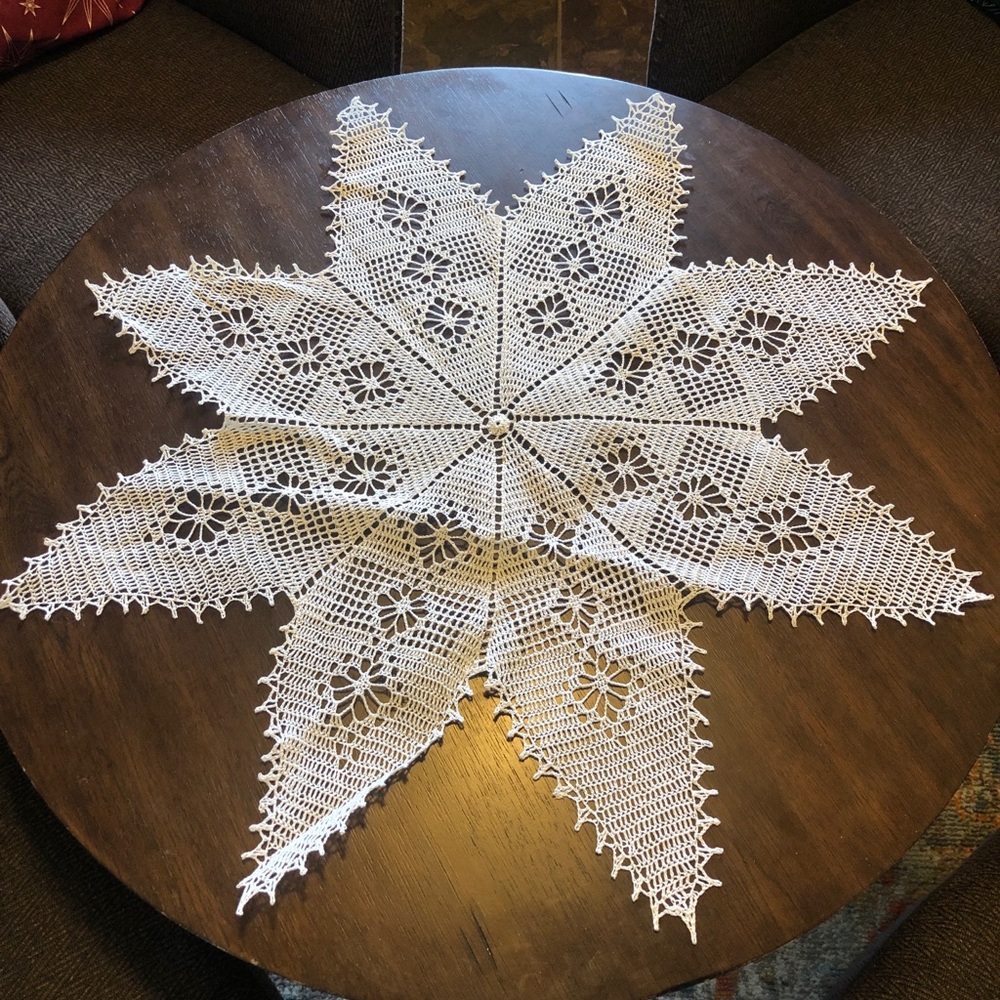 Handmade Crochet Lace Table Doily